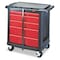 Rubbermaid Commercial Mobile Workcenter, 5 Drawer, Black, 32-1/2 in W x 20 in D x 33-1/2 in H FG773488BLA - alternate 2